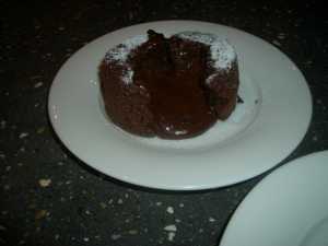 <b>Individual Dishes</b>
<br>Grand Mariner Souflet with lime sherbert